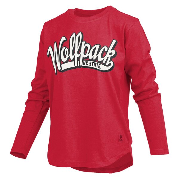 Red Ladies Long Sleeve Tee - Wolfpa